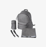 Bababing Luca Vegan Leather Changing Bag - Grey