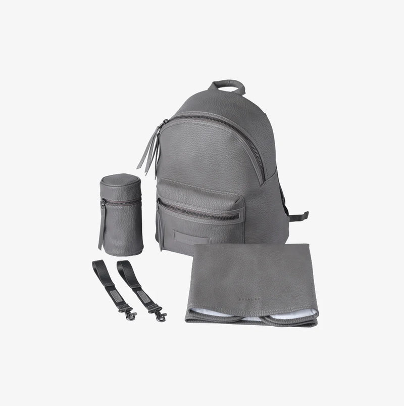 Bababing Luca Vegan Leather Changing Bag - Grey