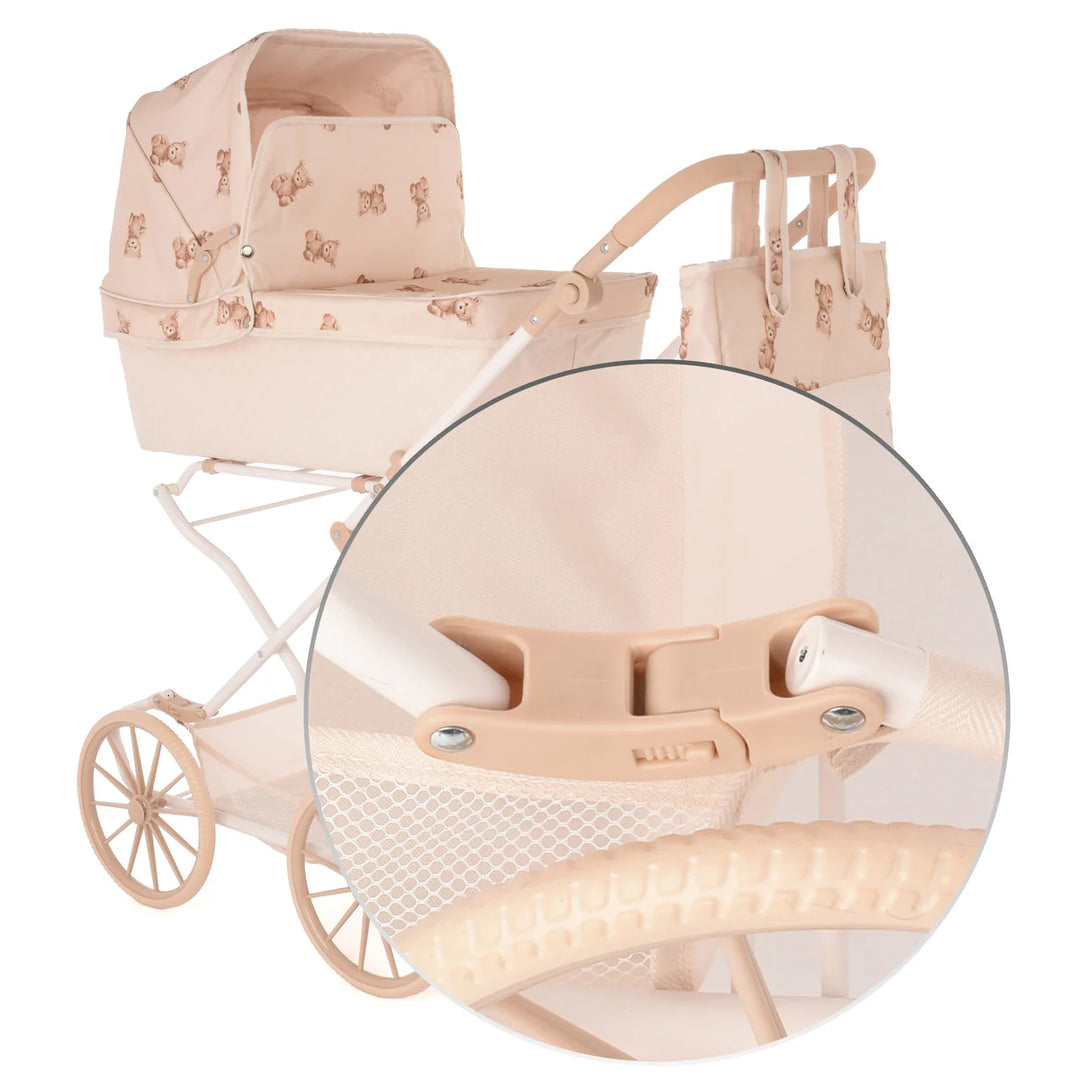 Roma Teddy Reborn Dolls Pram