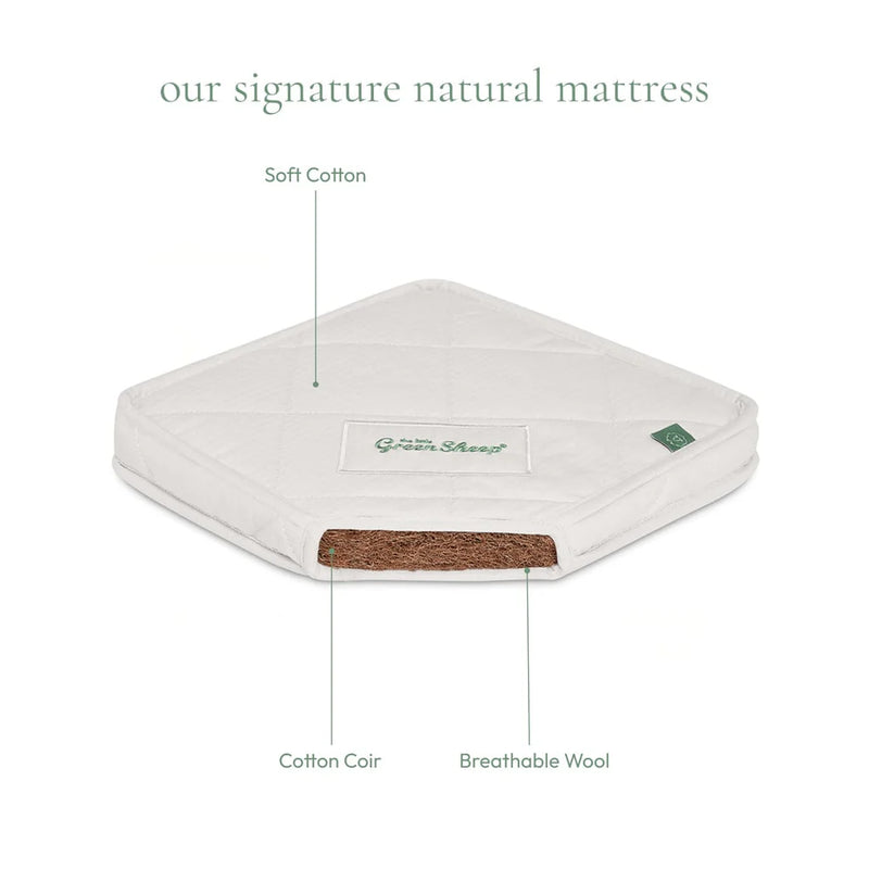 The Little Green Sheep Natural Crib Mattress SnuzPod5, SnuzPod Studio & SnuzPod3