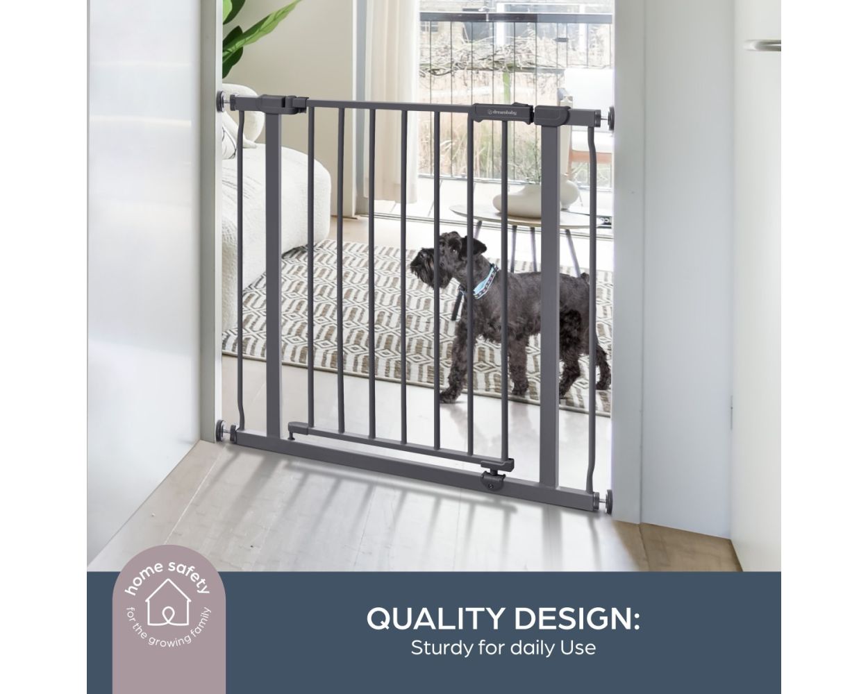 Dreambaby Ava Security Gate - Charcoal