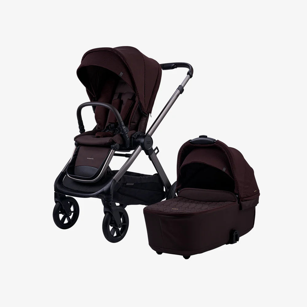 Bababing Raffi MKII 12pc 4in1 Travel System Bundle Inc 360 Car Seat + Isofix Base - Heritage