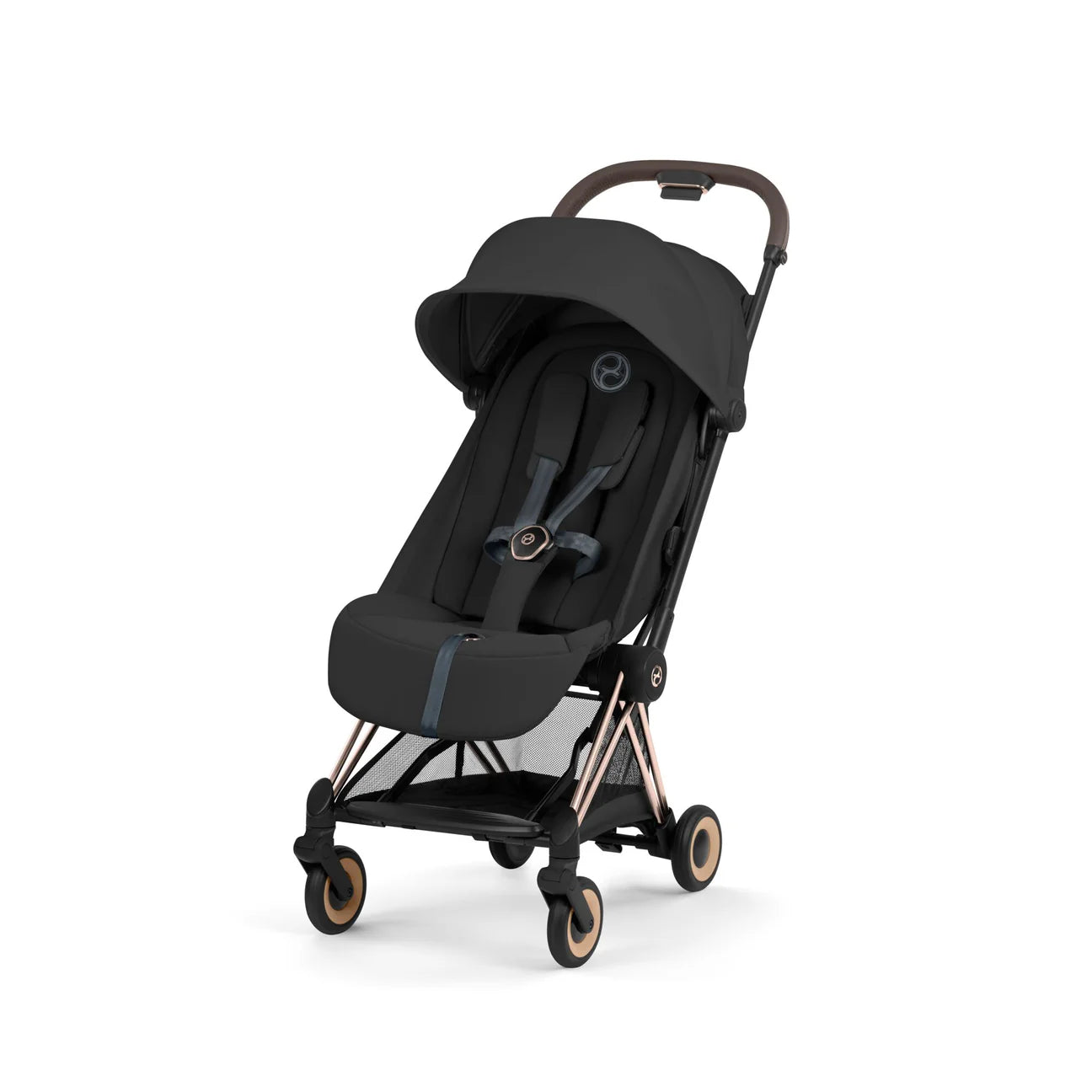 Cybex COŸA Comfort + Foldable Carrycot Rose Gold - Sepia Black (2026 Model)