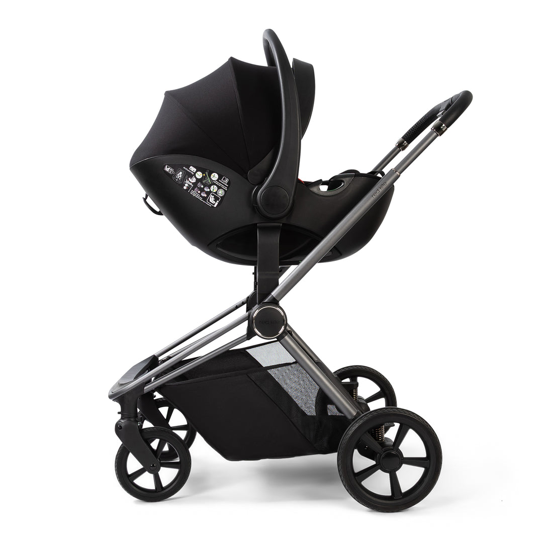 Redkite Push Me Cruise Complete Essentials Baby Bundle Inc Spin Base - Liquorice