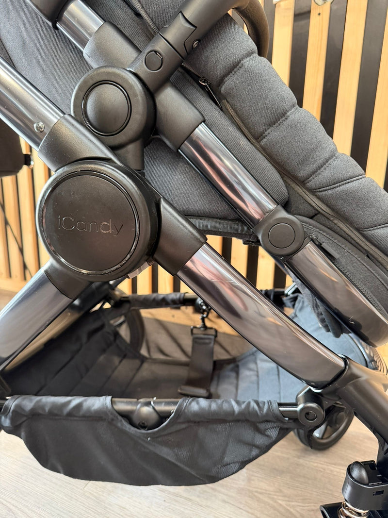 PRE LOVED iCandy Peach 7 Pram + Pushchair - Dark Grey
