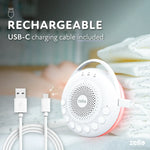 Zello Portable Pro White Noise Machine & Night Light