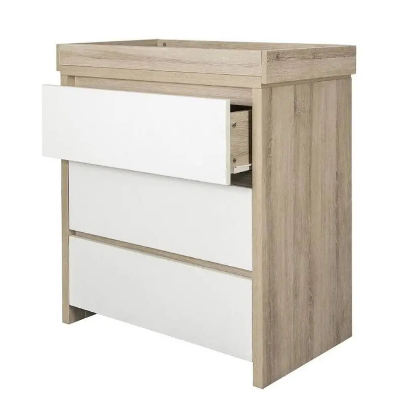 Tutti Bambini Modena Chest Changer - White and Oak COLLECTION ONLY