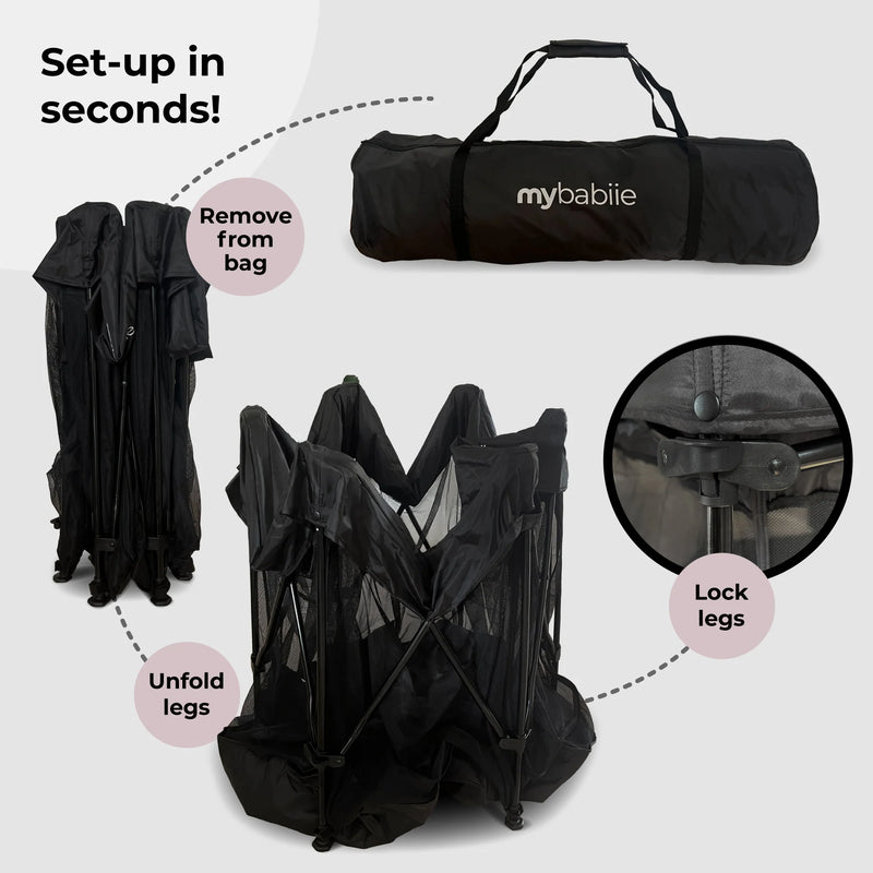 My Babiie Baby Playpen - Black