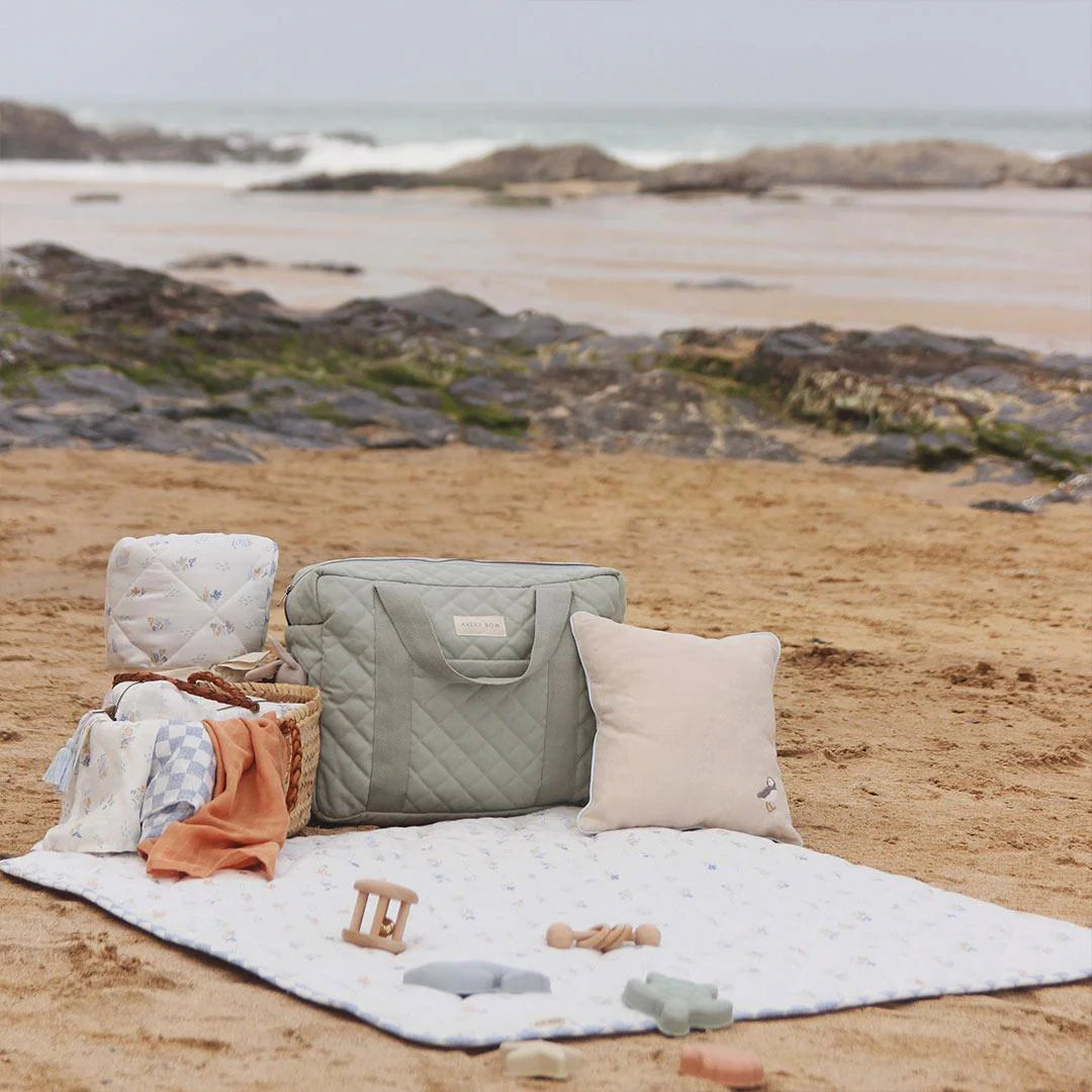 Avery Row Baby Changing Bag - Sage