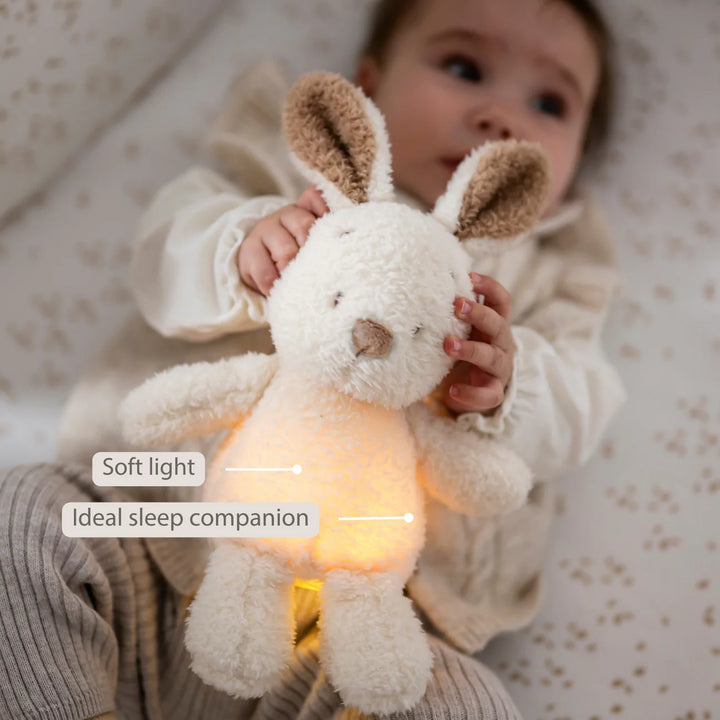 Nattou Mini Cuddly Bunny Nightlight - Teddy Vanilla