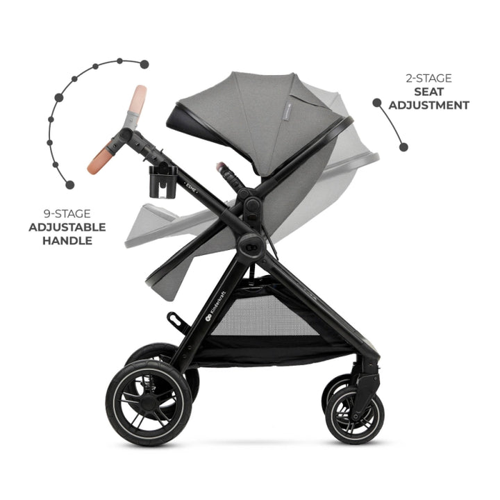 Kinderkraft Esme Luxury Newborn Travel System & Home Bundle - Grey
