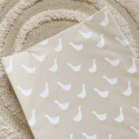 Bobbin & Bumble Anti-Roll Wedge Baby Changing Mat – Splash Goose Print