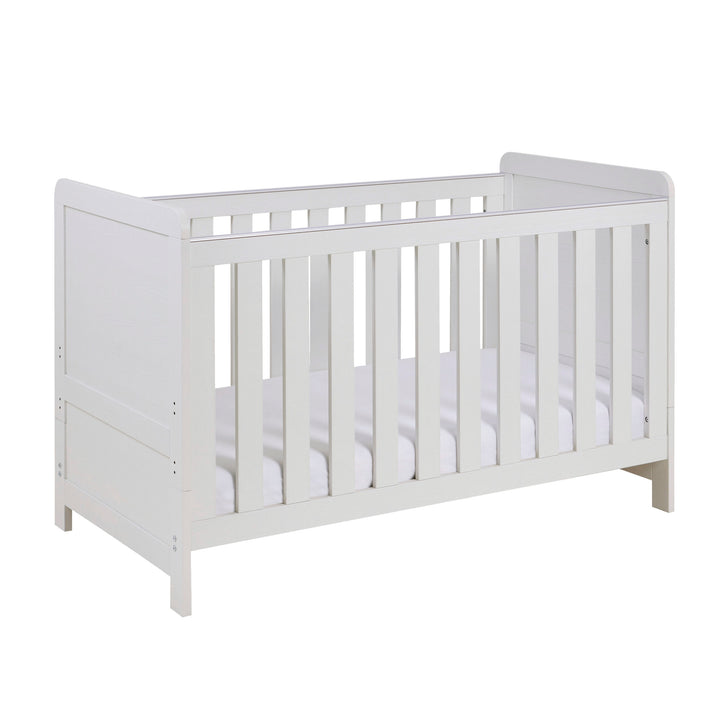 Babymore Caro Cot Bed – Whitewash