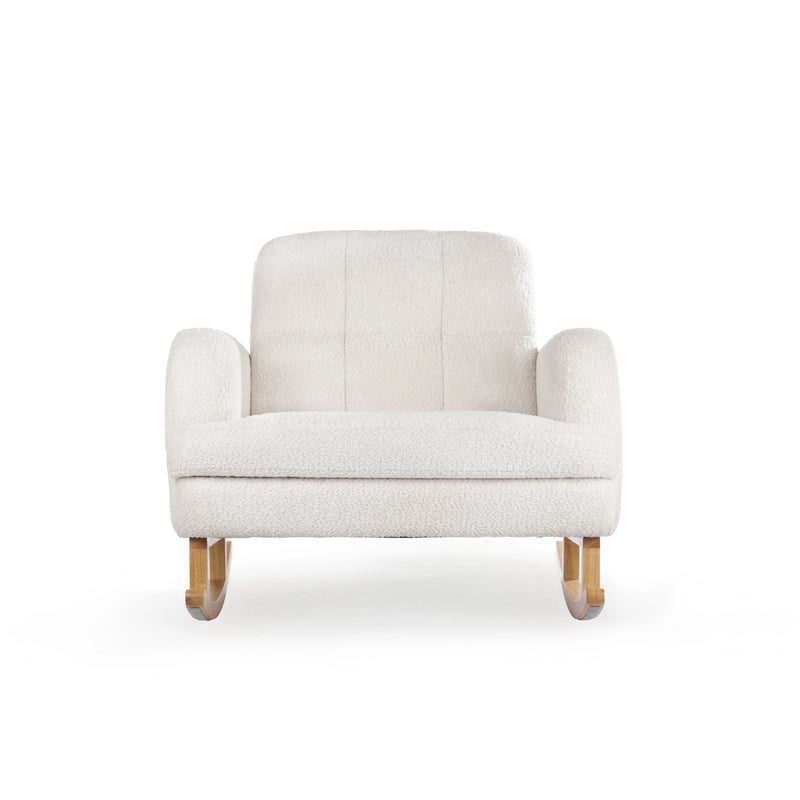 CuddleCo Etta Cuddle Nursing Chair & Foot stool - Boucle Off White