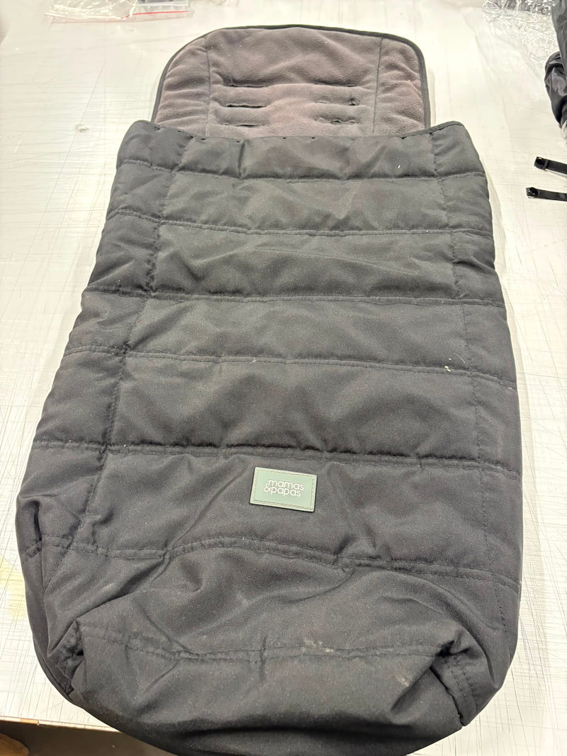 PRE LOVED Mamas & Papas Univnob he Footmuff - Black