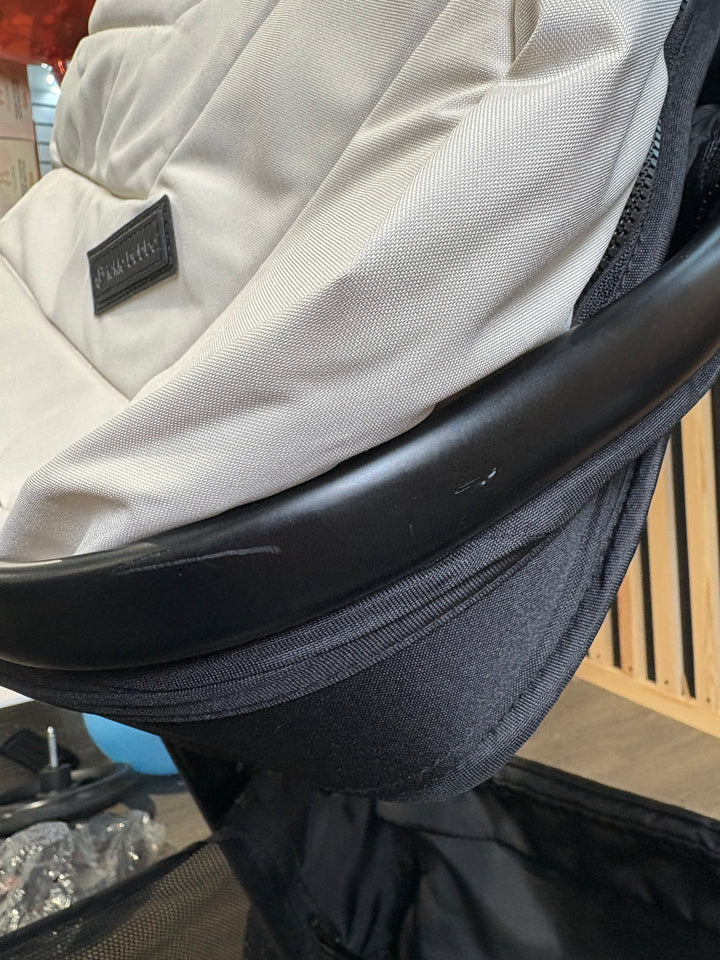 PRE LOVED Ickle Bubba Virgo Double Pushchair - Stone