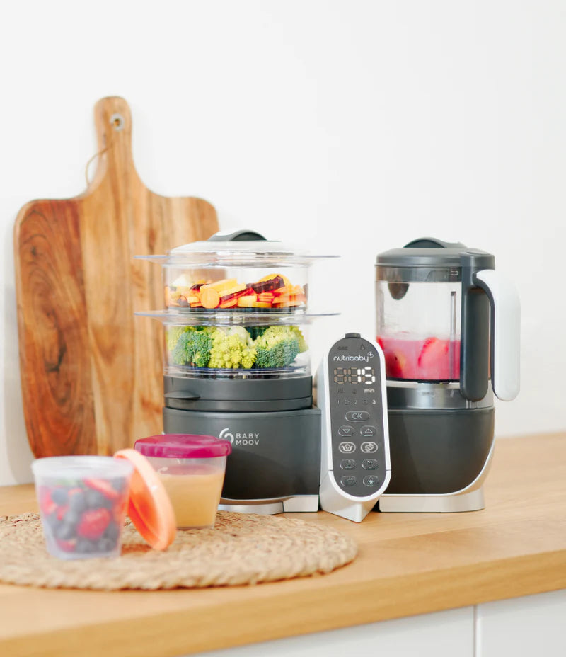 Babymoov Nutribaby(+) 6in1 Baby Food Maker - Grey