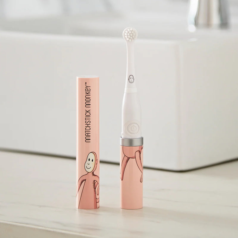Matchstick Monkey Baby Electric Sonic  Toothbrush - Dusty Pink