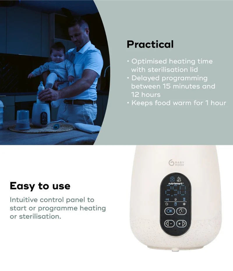 Babymoov NutriSmart+ 4in1 Bottle Warmer & Steriliser - Mineral Beige