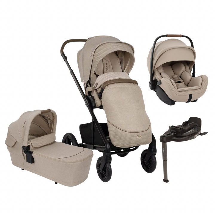 Nuna MIXX next, Arra Flex + Base Curv Travel System Bundle - Cosmopolitan