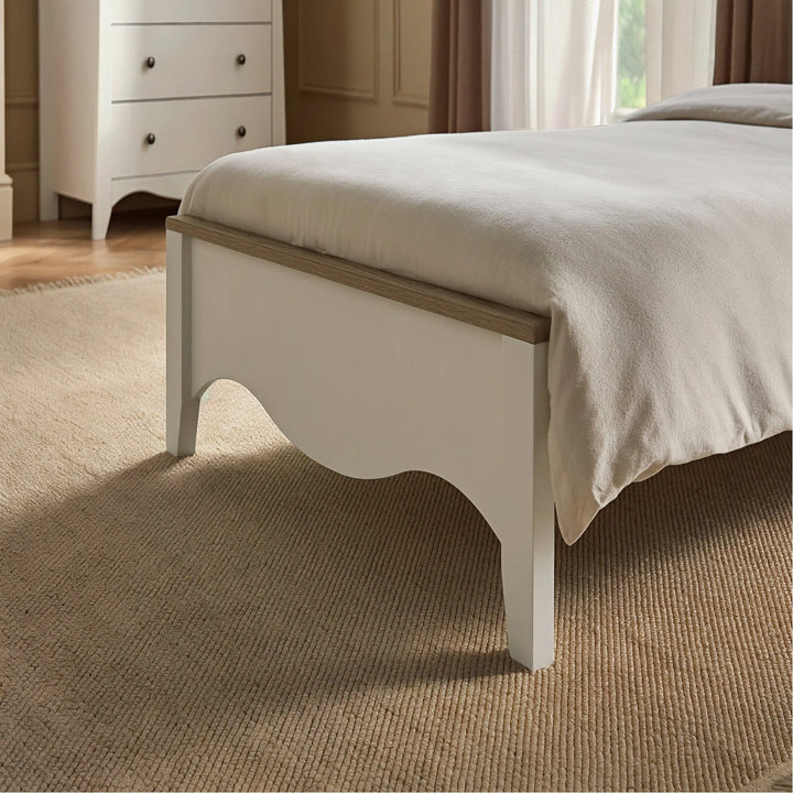 CuddleCo Clara Single Bed - White & Ash