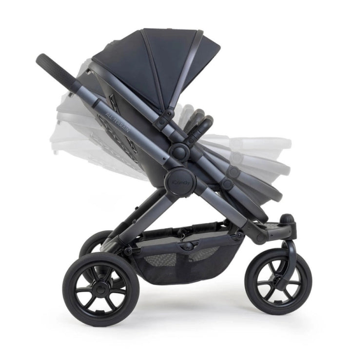 iCandy Peach 7 All Terrain Essential Pushchair Bundle - Storm Grey