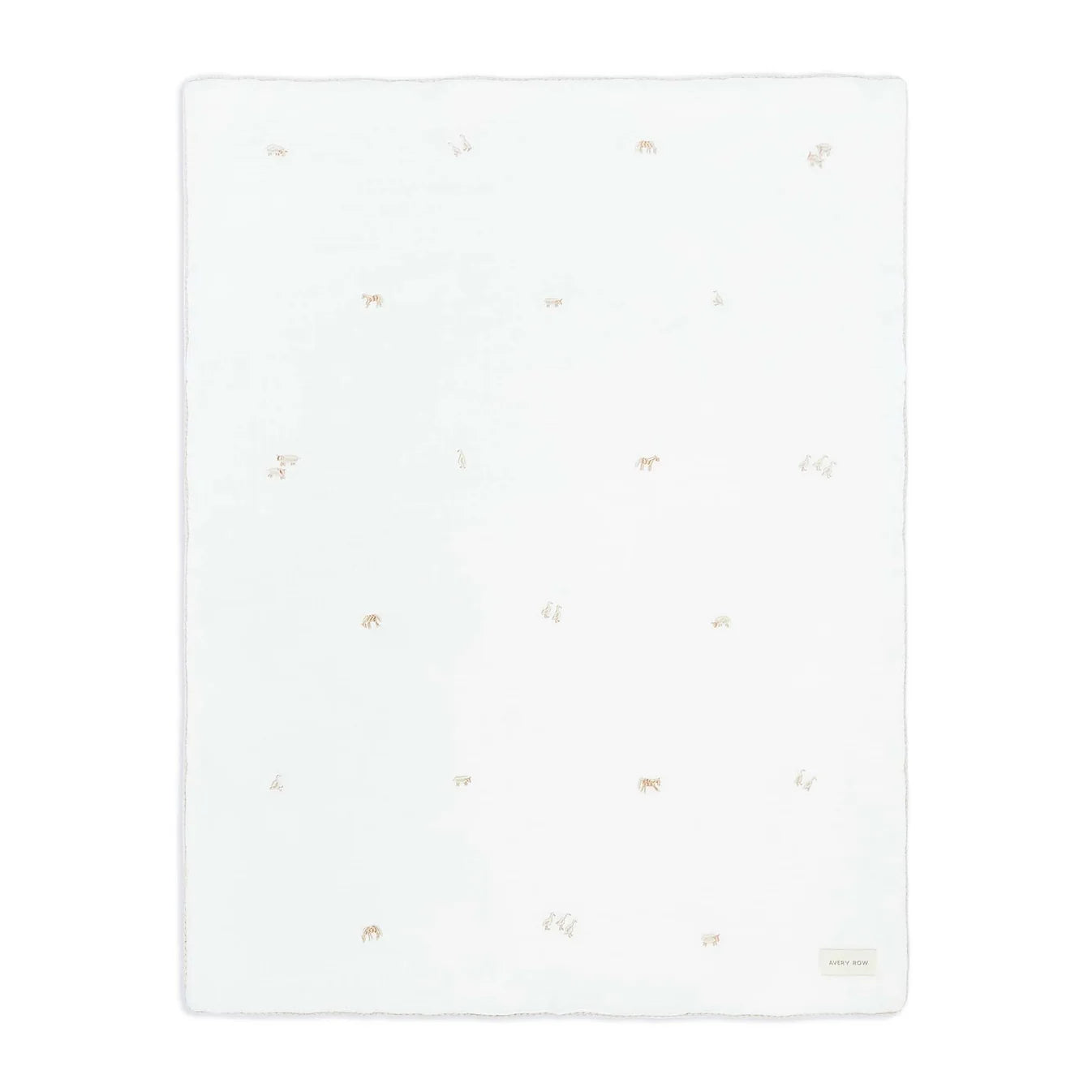 Avery Row Embroidered Muslin Blanket - Little Farm