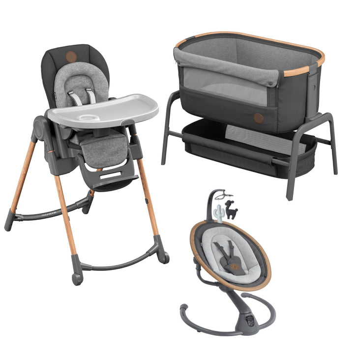 Maxi Cosi Home Bundle Essential Graphite, Iora, Cassia & Minla