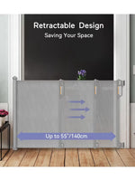 Momcozy Retractable Safety Gate - Grey
