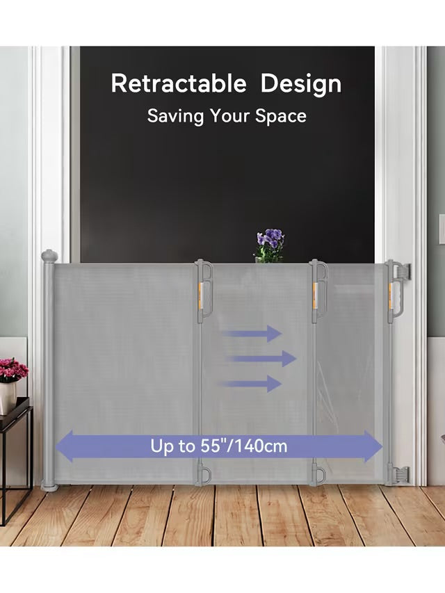 Momcozy Retractable Safety Gate - Grey
