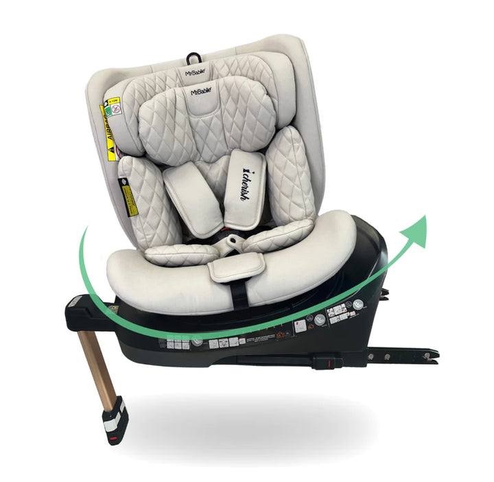 My Babiie MBCSSPIN i-Size (40-150cm) Spin Car Seat - Stone