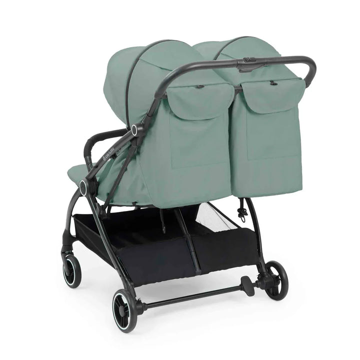 Ickle Bubba Aries Double Prime Autofold Stroller Bundle - Sage Green