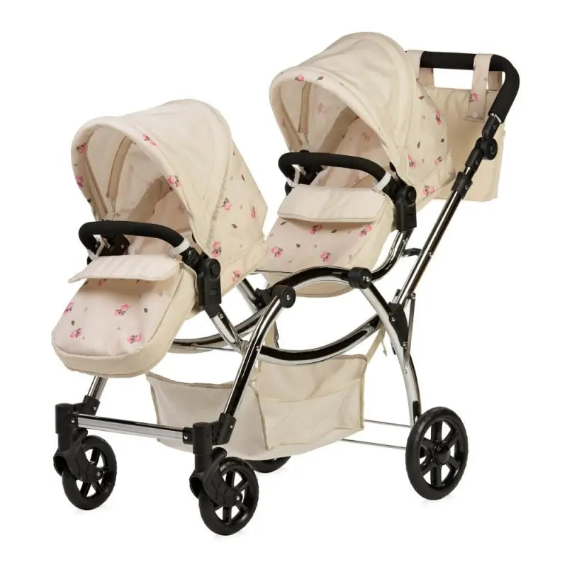 Roma Darcie Twin Dolls Pram - Cream