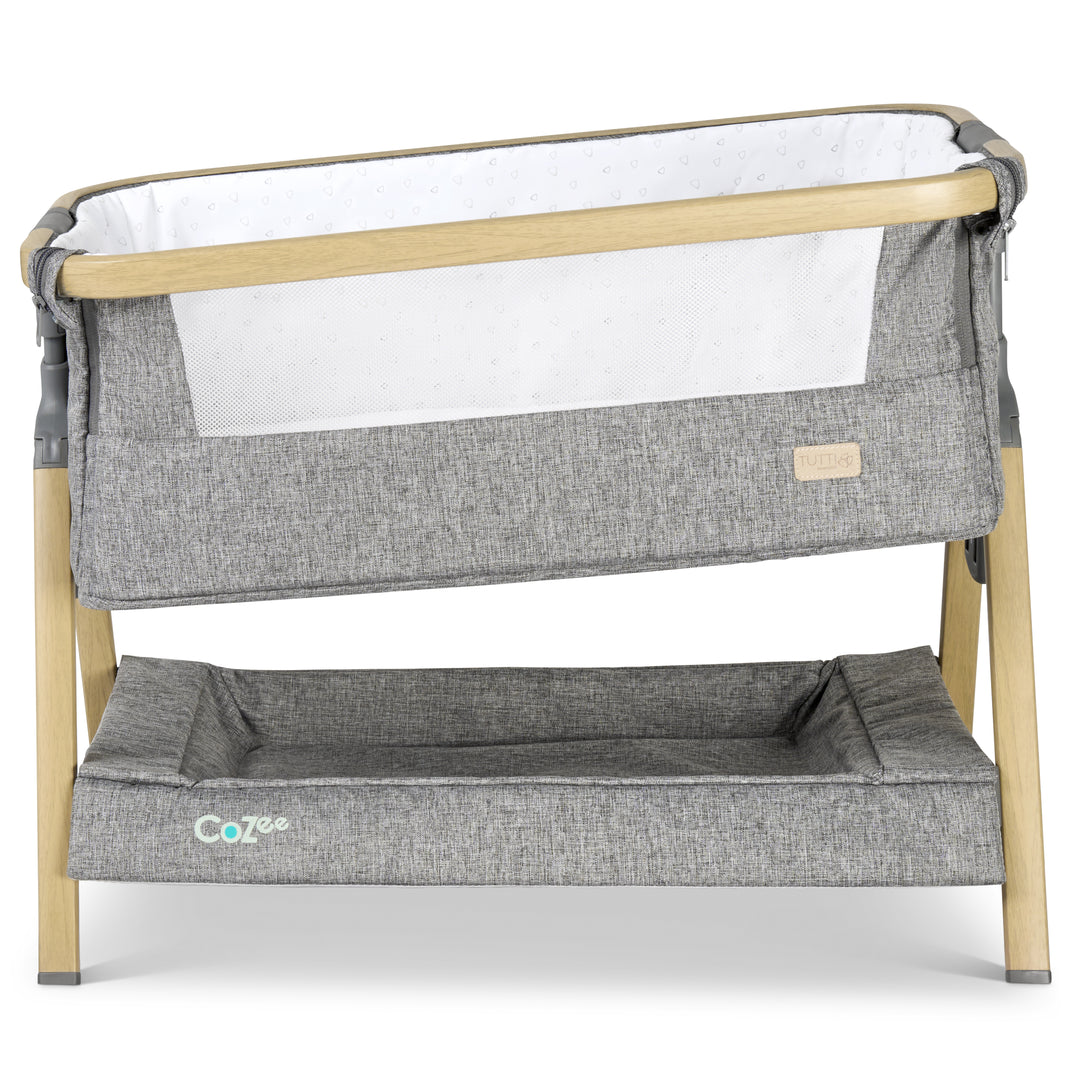 Tutti Bambini CoZee Mini Me Play Crib - Oak & Charcoal