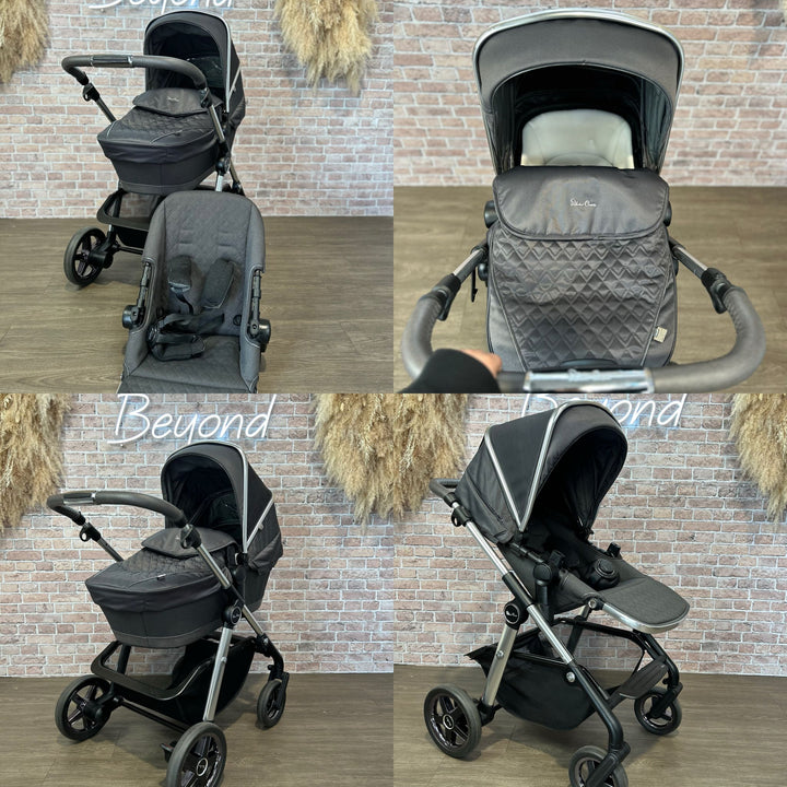 PRE LOVED Silver Cross Pioneer Pram & Pushchair - Clay