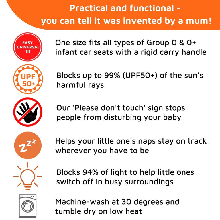 SnoozeShade - Car Seat Sun Shade