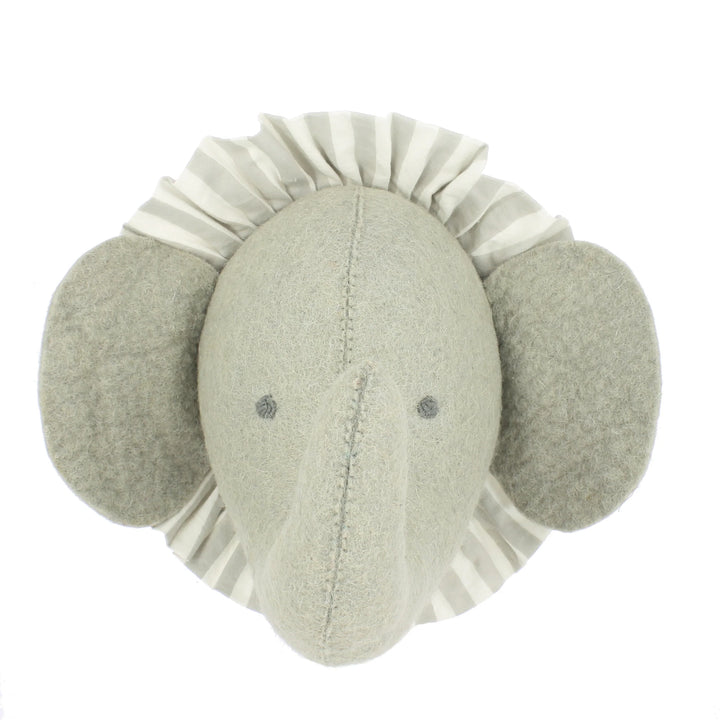 Fiona Walker Elephant with Vintage Ruff Head Mini - Grey