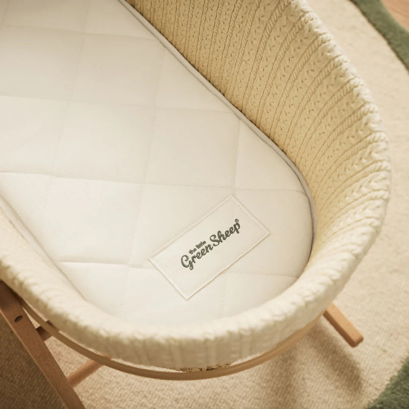 The Little Green Sheep Natural Moses Basket Mattress