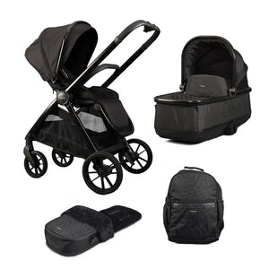 Mee-Go Cocoon Pushchair Bundle with Accessories – Liquorice
