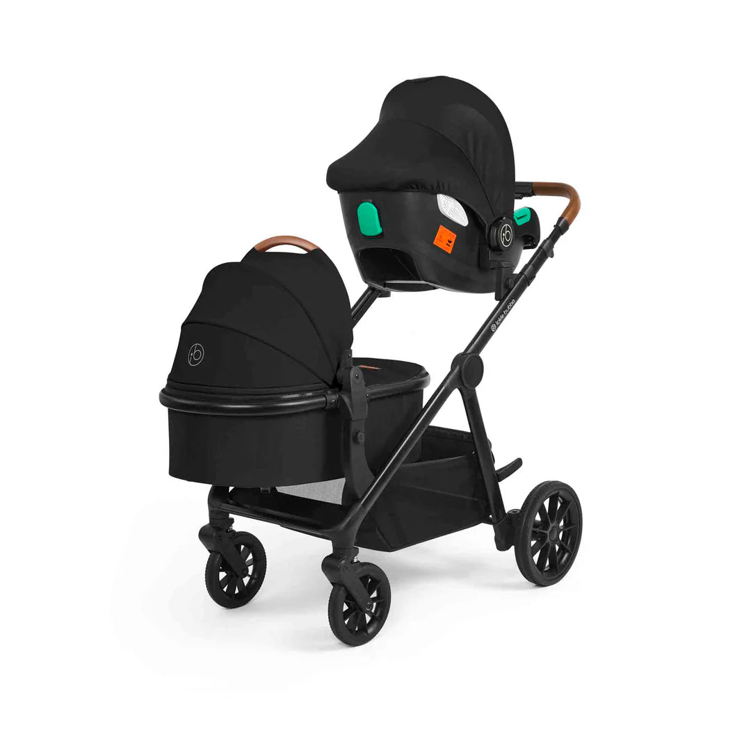 Ickle Bubba Virgo Growing Family 14 Piece Including Cirrus + Base Travel System Bundle - Black