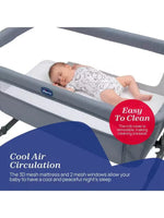 Chicco Next2Me Essential Bedside Crib - Stone