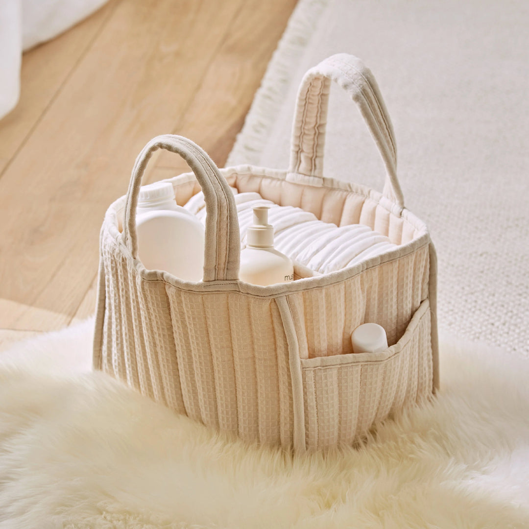 CuddleCo Nappy Caddy - Cashmere Waffle