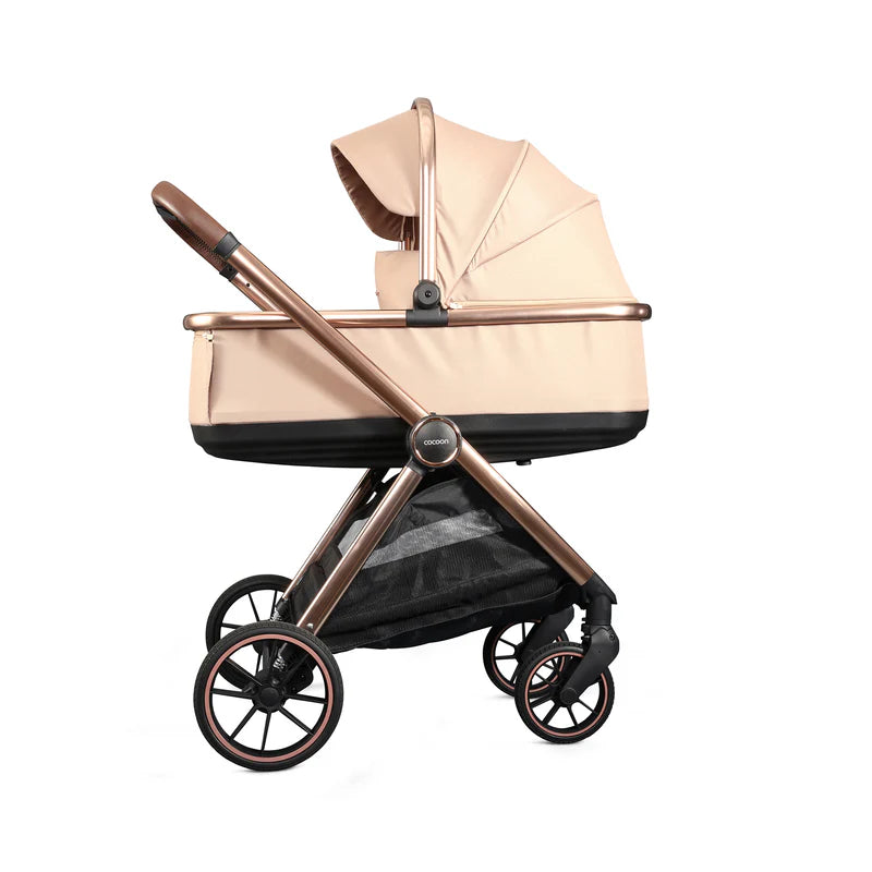 Mee-Go Cocoon Pushchair Bundle with Accessories – Toffee