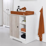 BabyStyle Verona 2 Piece Nursery Set - White/Ash COLLECTION ONLY