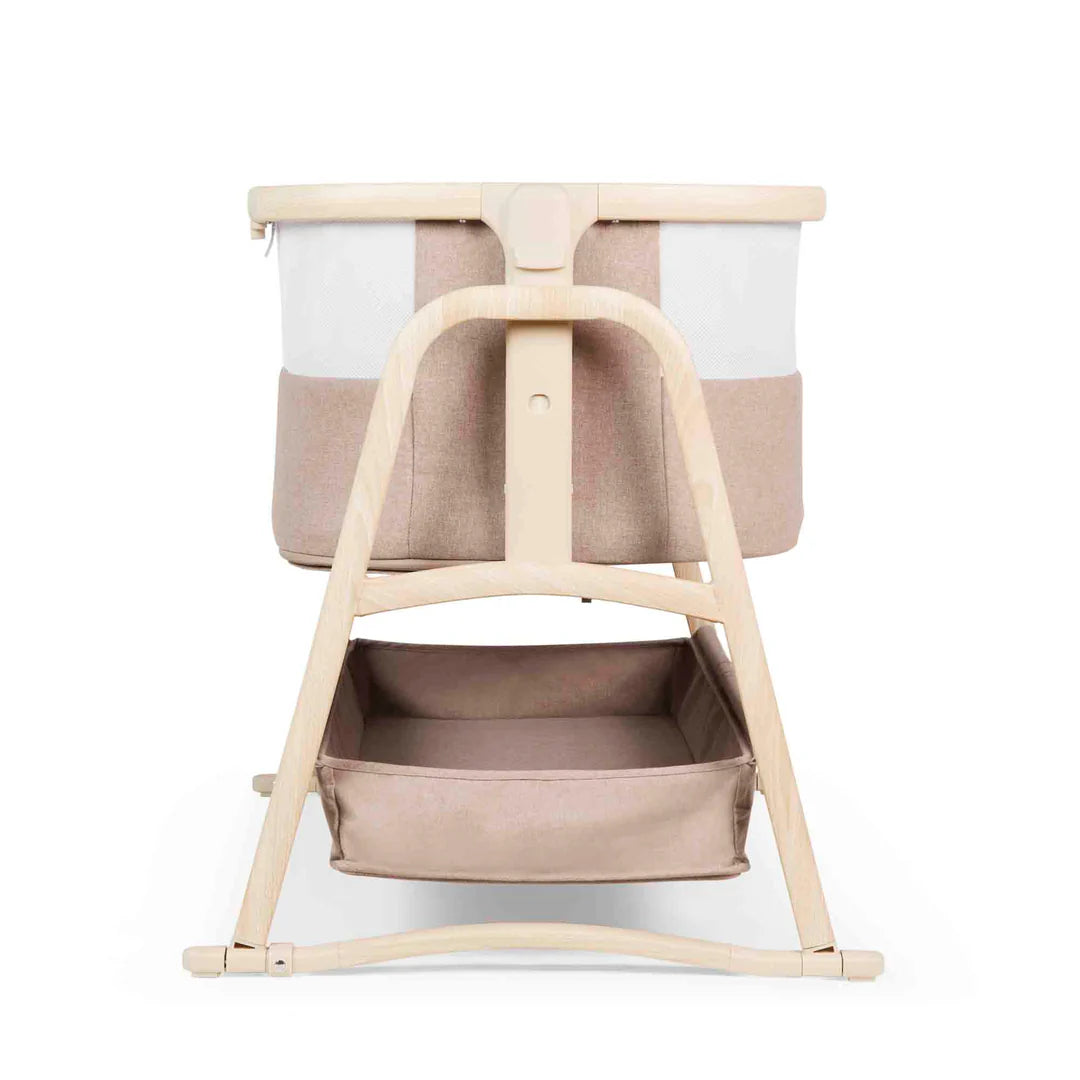 Ickle Bubba Bubba&Me Luxe Bedside Crib - Biscuit
