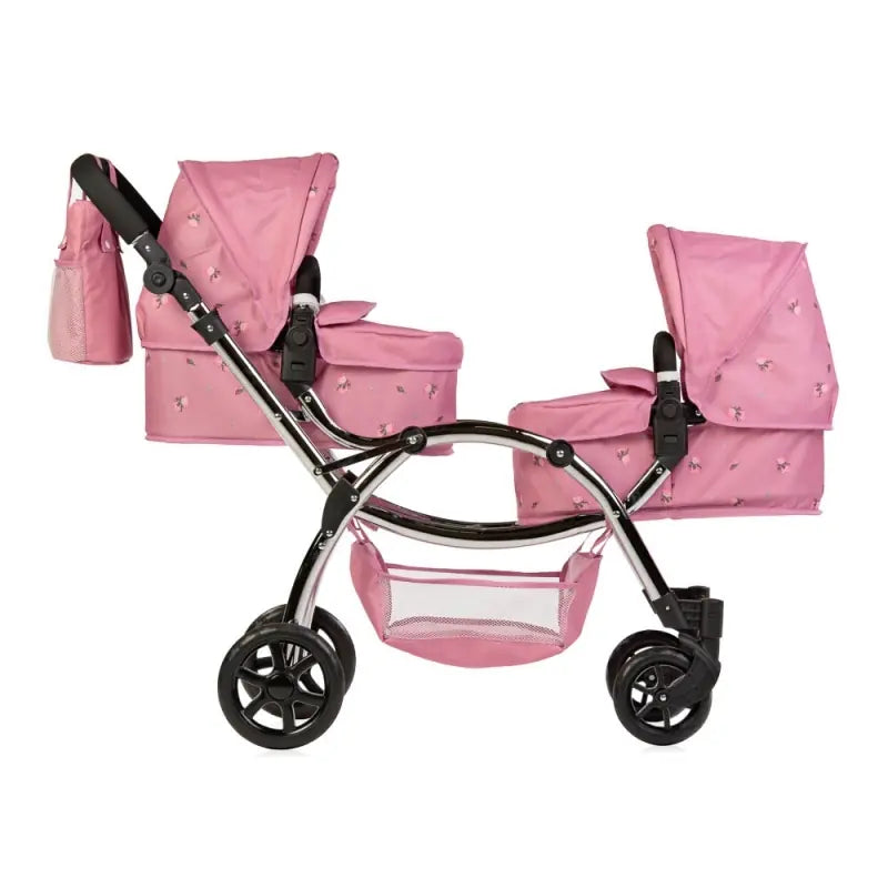 Roma Darcie Twin Dolls Pram - Pink