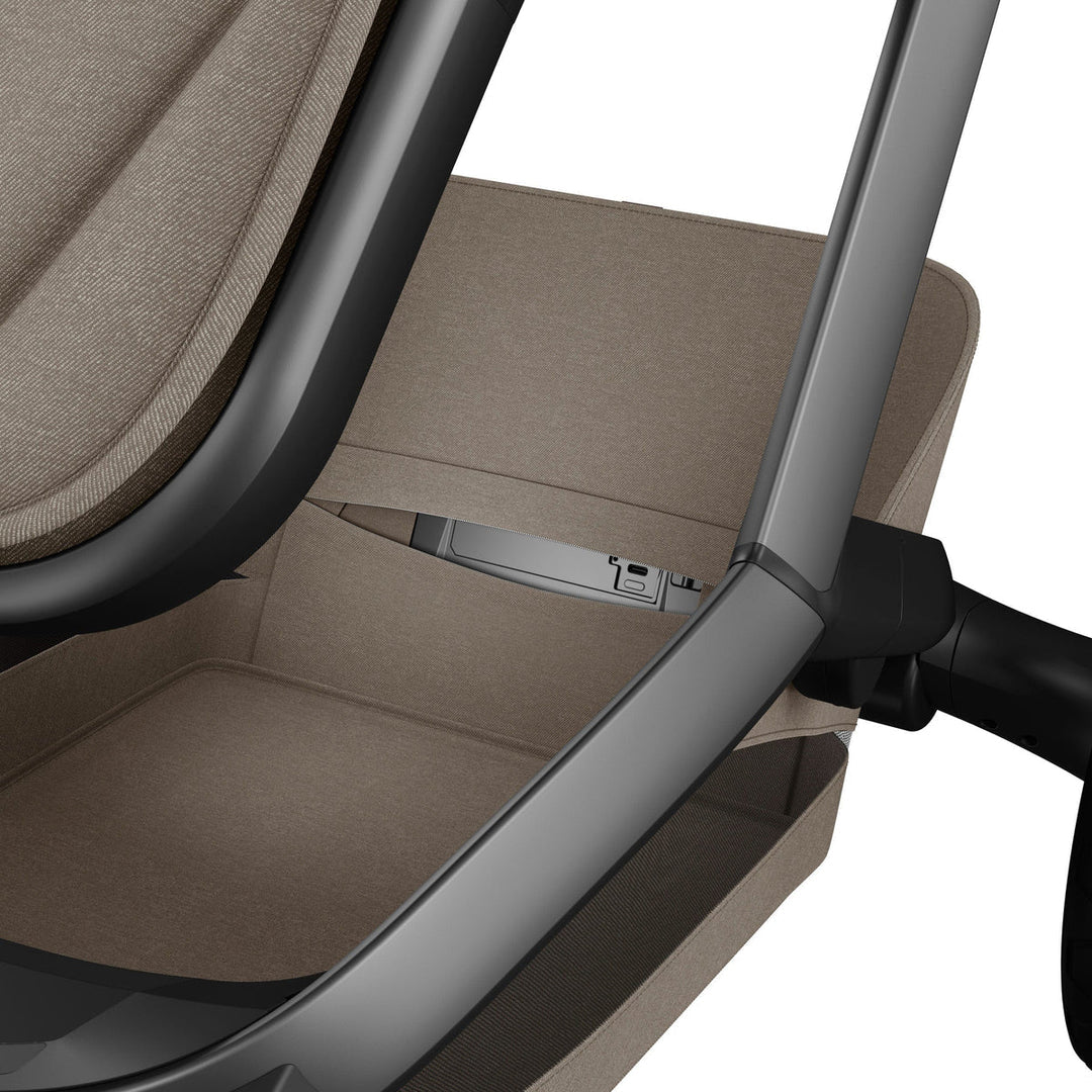 Maxi-Cosi Fame 14 Piece Premium Travel System + Home Bundle - Twillic Truffle/Brown