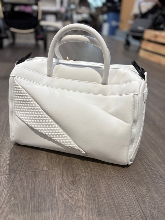 Junama Diamond Changing Bag - White