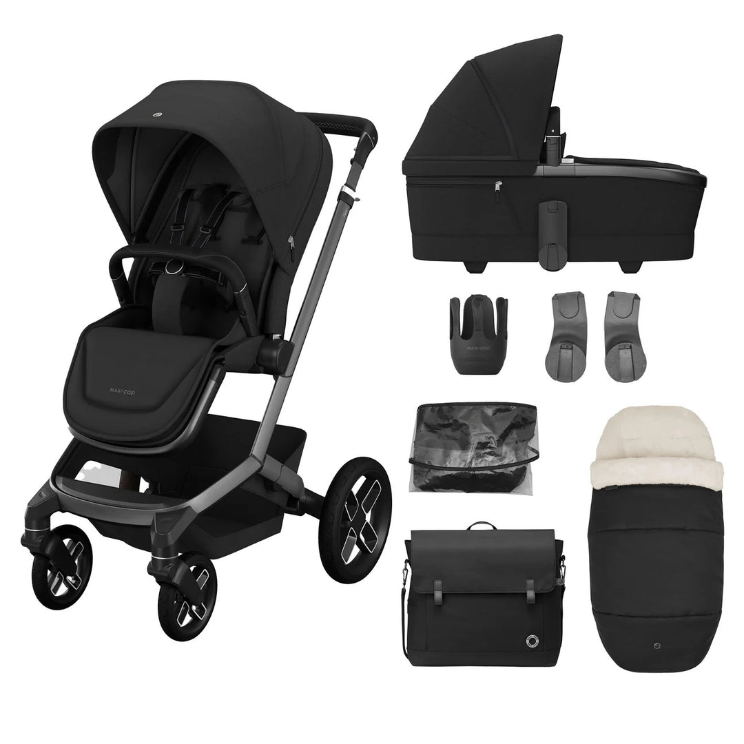 Maxi-Cosi Fame 7 Piece Essential Bundle - Black | Black