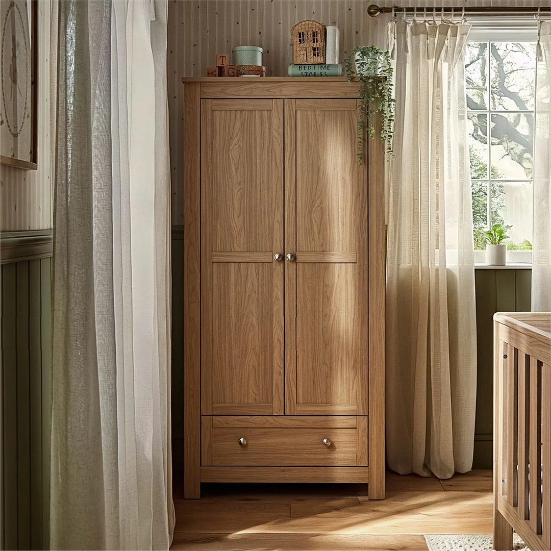 CuddleCo Burford 3 Piece Nursery Furniture Set - Oak